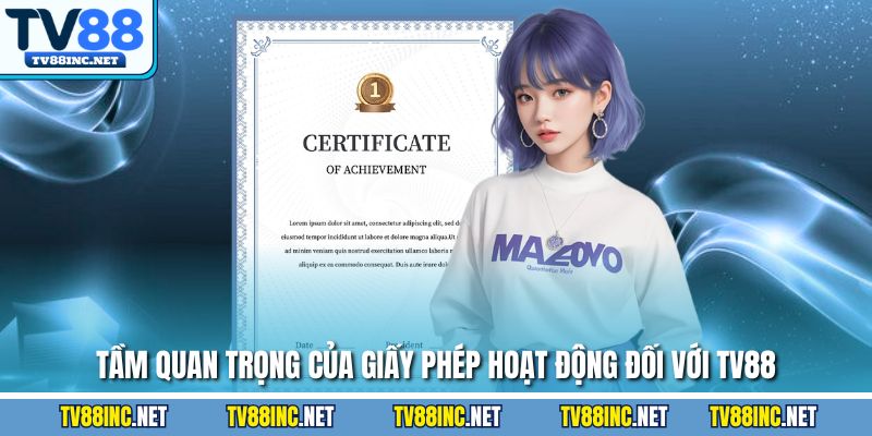 Tầm quan trọng của giấy phép hoạt động đối với TV88